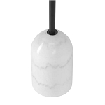 Кофейный столик с круглой чёрной столешницей и мраморным основанием Exquisite Practicality варинант исполнения - 3 | Loft Concept в Кирове