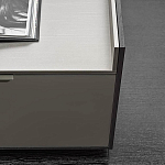 Дизайнерский комод серый с глянцевым фасадом Darren варинант исполнения - 1 | Loft Concept в Кирове