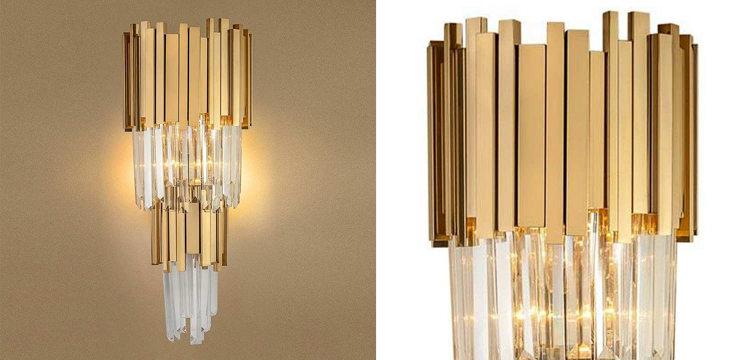 Бра Luxxu Modern Cascade Wall Lamp Gold 58 Бра Luxxu Modern Cascade Wall Lamp Gold 58 - Loft-Concept в Кирове