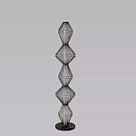 Торшер светодиодный с плетеным металлическим каркасом Metal Interweaving варинант исполнения - 4 | Loft Concept в Кирове