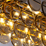 Люстра с круглыми стеклянными подвесками Cardiel Amber Glass Chandelier варинант исполнения - 3 | Loft Concept в Кирове