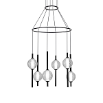 Люстра светодиодная с 6-ю сферическими стеклянными плафонами Splatter варинант исполнения - 2 | Loft Concept в Кирове