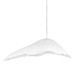 Подвесной светильник с асимметричным волнообразным абажуром и фактурной бахромой по краю Tactile Line варинант исполнения - 1 | Loft Concept в Кирове
