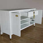 Комод-буфет Elsa Dreams White с открытыми полками   варинант исполнения - 6 | Loft Concept в Кирове