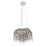 Люстра подвесная круглая с изогнутыми металлическими дугами и ниспадающими цепочками 65 см Atlantis Chain варинант исполнения - 12 | Loft Concept в Кирове