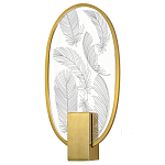 Бра с гравировкой на акриловом плафоне Gravyura Bronze варинант исполнения - 1 | Loft Concept в Кирове