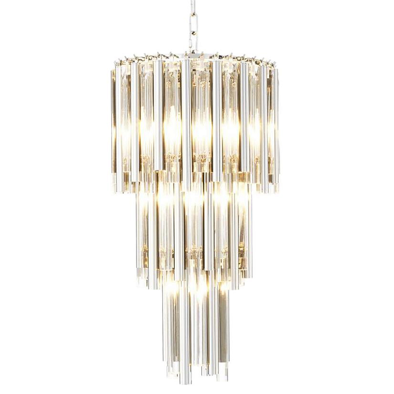 Люстра Chandelier Gigi S Nickel Никель Прозрачное Стекло Люстра Chandelier Gigi S Nickel Никель Прозрачное Стекло в Кирове | Loft Concept
