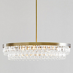 Люстра круглая с подвесками в форме стеклянных капель Glass Rain варинант исполнения - 1 | Loft Concept в Кирове