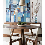 Обеденный стол круглый с изогнутыми ножками Godenza Round V Table варинант исполнения - 3 | Loft Concept в Кирове