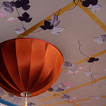 Обои ручная роспись Morning Glory Original colourway on shot slub silk варинант исполнения - 2 | Loft Concept в Кирове