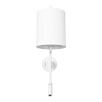 Бра с цилиндрическим тканевым абажуром и регулируемым спотом Pure Cylinder варинант исполнения - 6 | Loft Concept в Кирове