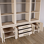 Модульный стеллаж Primo из трех составных элементов Светлый дуб варинант исполнения - 4 | Loft Concept в Кирове