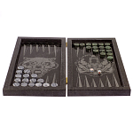 Подарочные нарды из натурального камня с гравировкой Backgammon from Stone варинант исполнения - 2 | Loft Concept в Кирове
