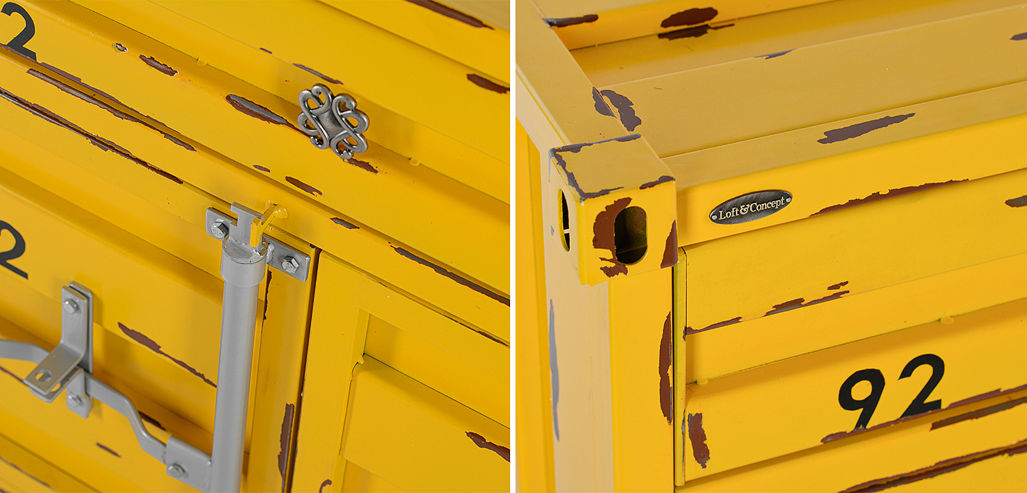 Комод Морской контейнер Sea Container Two doors and one drawer Комод Морской контейнер Sea Container Two doors and one drawer - Loft-Concept в Кирове