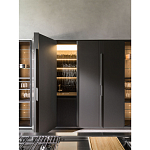 Кухонный гарнитур из дерева и камня с раздвижными дверцами OPERATING COLUMN 2.0 Dada Engenereed Kitchen варинант исполнения - 7 | Loft Concept в Кирове