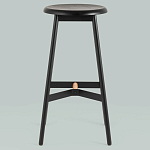 Черный барный стул Knopper варинант исполнения - 3 | Loft Concept в Кирове