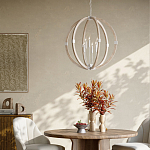 Подвесной светильник из дерева в форме сферы Eco Light варинант исполнения - 4 | Loft Concept в Кирове