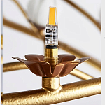 Люстра круглая с ветвистым каркасом и плафонами в виде лотосов Chandelier Lotus варинант исполнения - 2 | Loft Concept в Кирове