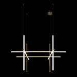 Люстра с 6-ю цилиндрическими плафонами на тонких тросах Trumpet tube варинант исполнения - 7 | Loft Concept в Кирове