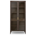 Витрина стеклянная 2-х дверная с ящиками и 5-ю полками Harper Line варинант исполнения - 3 | Loft Concept в Кирове