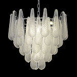 Люстра с подвесками из рифленного стекла в форме капель Textured Glass Chandelier варинант исполнения - 14 | Loft Concept в Кирове