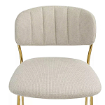 Стул барный широкой полукруглой спинкой на золотистых ножках Chair Smooth Shapes варинант исполнения - 4 | Loft Concept в Кирове