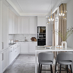 Люстра подвесная 3 лампы с прозрачными стеклянными шарами и золотыми деталями Giopato & Coombes варинант исполнения - 5 | Loft Concept в Кирове