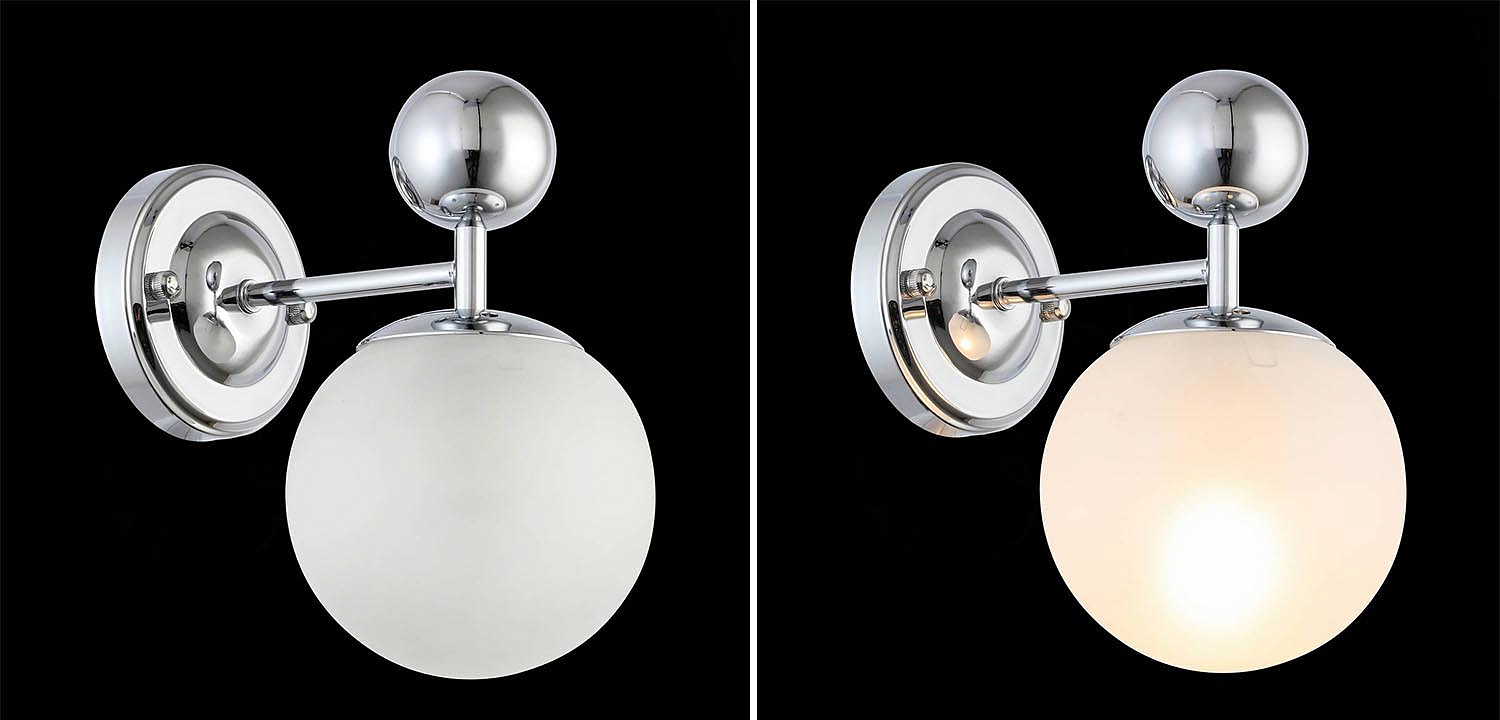 Бра Demian Chrome Wall Lamp Бра Demian Chrome Wall Lamp - Loft-Concept в Кирове