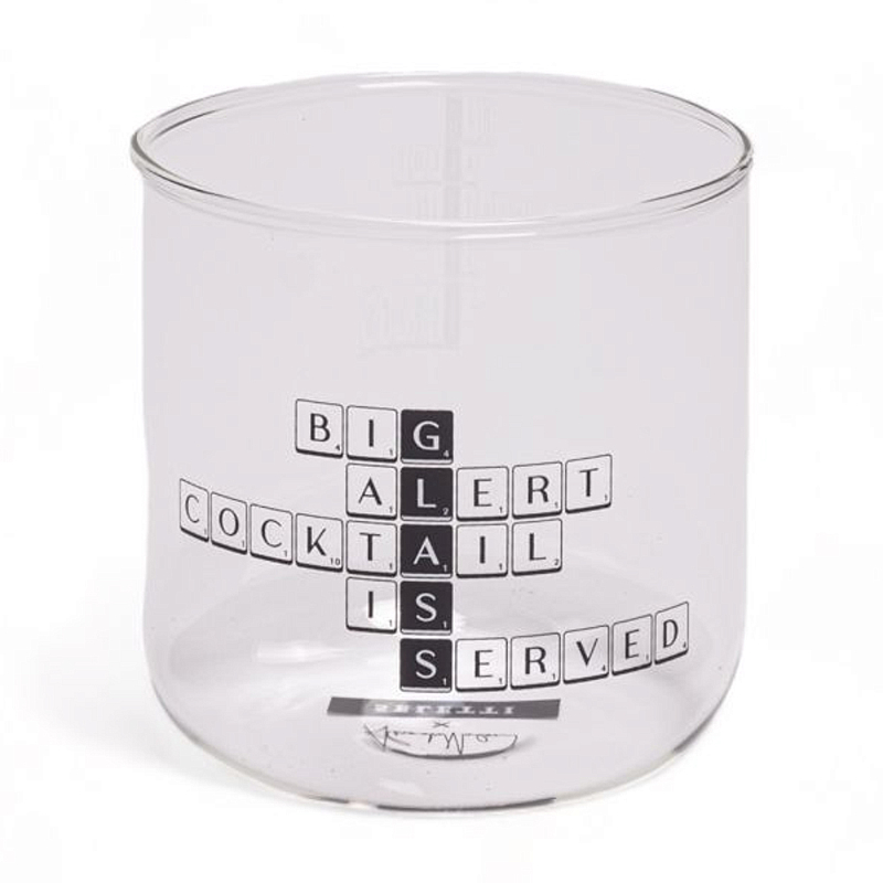 Стакан Seletti Cocktail Прозрачное Стекло Черный Стакан Seletti Cocktail Прозрачное Стекло Черный в Кирове | Loft Concept