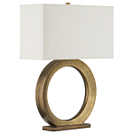 Настольная лампа с корпусом в форме кольца и прямоугольным абажуром French Ring варинант исполнения - 6 | Loft Concept в Кирове