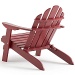 Уличное кресло из массива акации Adirondack Wooden Chair Red варинант исполнения - 6 | Loft Concept в Кирове