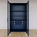 Дизайнерский шкаф витрина Elsa Dreams Blue с 4-мя ящиками варинант исполнения - 5 | Loft Concept в Кирове