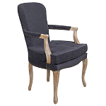 Кресло Aubrey Classical Armchair dark grey velour варинант исполнения - 1 | Loft Concept в Кирове