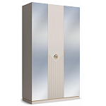 Шкаф трёхдверный с 2-мя зеркальными дверками Satin Furniture варинант исполнения - 1 | Loft Concept в Кирове