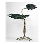 Столик приставной с тремя столешницами Тропические листья Tropical Forest gold варинант исполнения - 4 | Loft Concept в Кирове