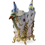 Ваза фарфоровая с попугаями Ferra варинант исполнения - 3 | Loft Concept в Кирове