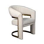 Полукресло Valbonne Chair cream velour варинант исполнения - 2 | Loft Concept в Кирове
