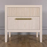 Прикроватная Тумбочка Primo с двумя ящиками Светлый дуб варинант исполнения - 1 | Loft Concept в Кирове