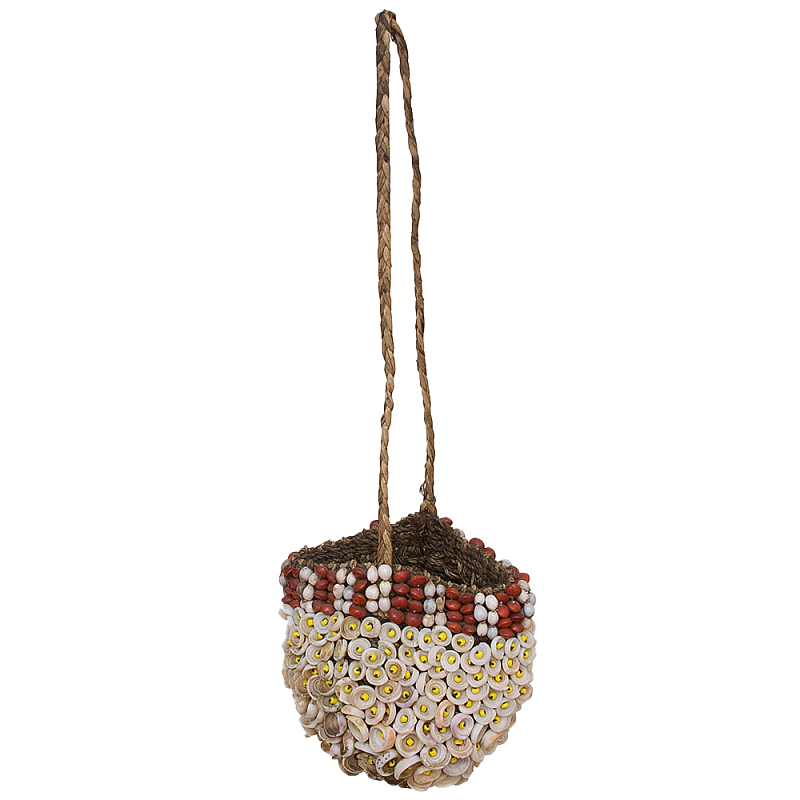 Декоративный аксессуар сумка из ракушек Aboriginal Bag Коричневый Красный Бежевый Желтый Декоративный аксессуар сумка из ракушек Aboriginal Bag Коричневый Красный Бежевый Желтый в Кирове | Loft Concept