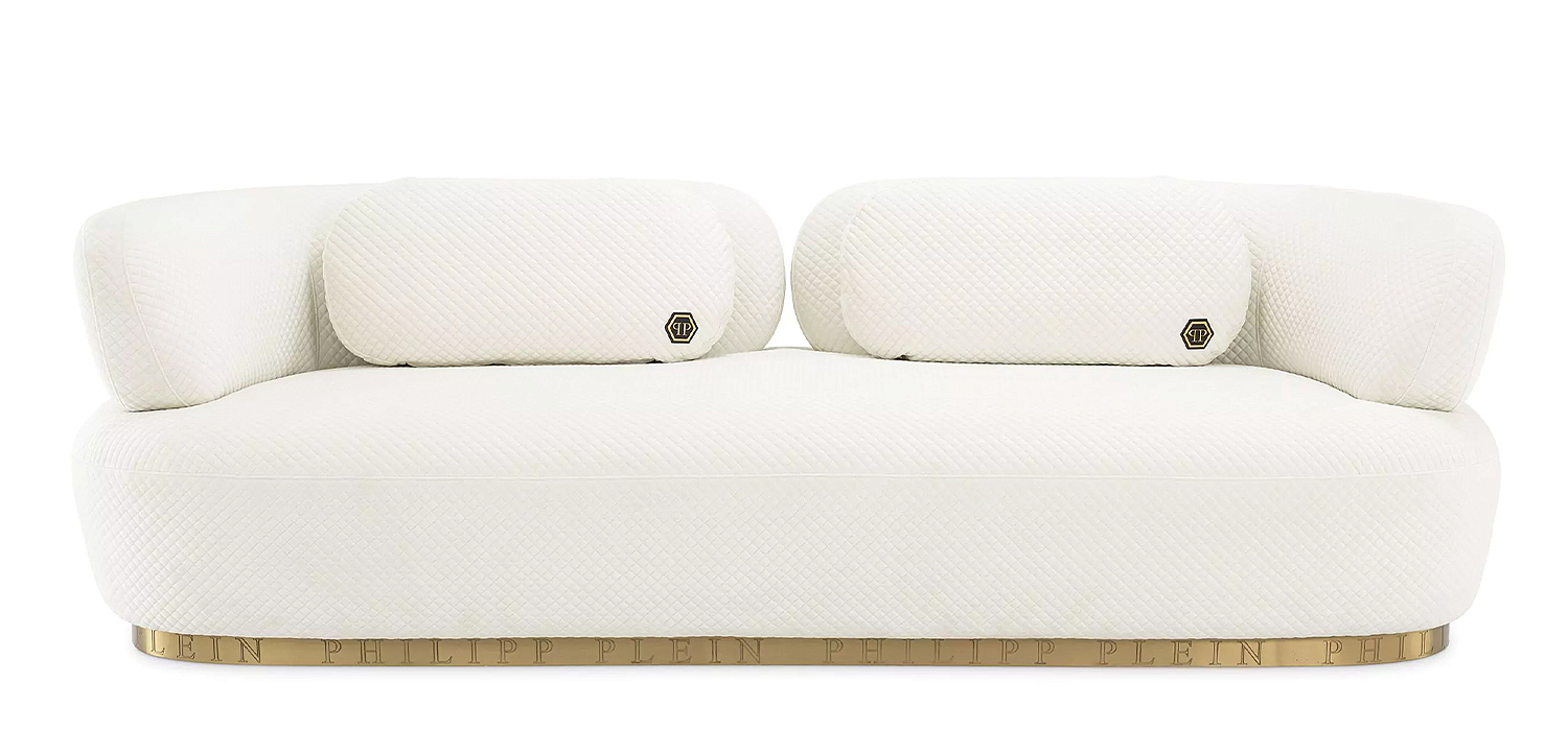 Диван Philipp Plein Sofa Signature Белый Диван Philipp Plein Sofa Signature Белый - Loft-Concept в Кирове