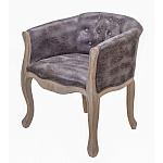 Кресло низкое в стиле прованс Louis French Armchair brown варинант исполнения - 1 | Loft Concept в Кирове