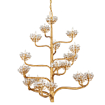 Люстра золотая в виде растения Golden Flower Glade варинант исполнения - 3 | Loft Concept в Кирове