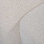 Кресло без подлокотников с обивкой из белой ткани букле Pacification варинант исполнения - 5 | Loft Concept в Кирове