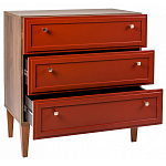 Комод красный из массива бука с 3-мя ящиками Wenge Light варинант исполнения - 3 | Loft Concept в Кирове