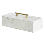 Шкатулка из белого мрамора Save Time варинант исполнения - 1 | Loft Concept в Кирове