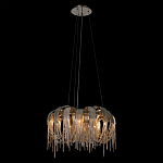 Люстра подвесная круглая с изогнутыми металлическими дугами и ниспадающими цепочками 65 см Atlantis Chain варинант исполнения - 11 | Loft Concept в Кирове