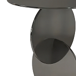 Дизайнерский журнальный стол с основанием из круглых элементов Lirod варинант исполнения - 1 | Loft Concept в Кирове