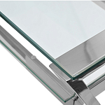 Стол письменный с прозрачной столешницей Corporate Identity варинант исполнения - 2 | Loft Concept в Кирове