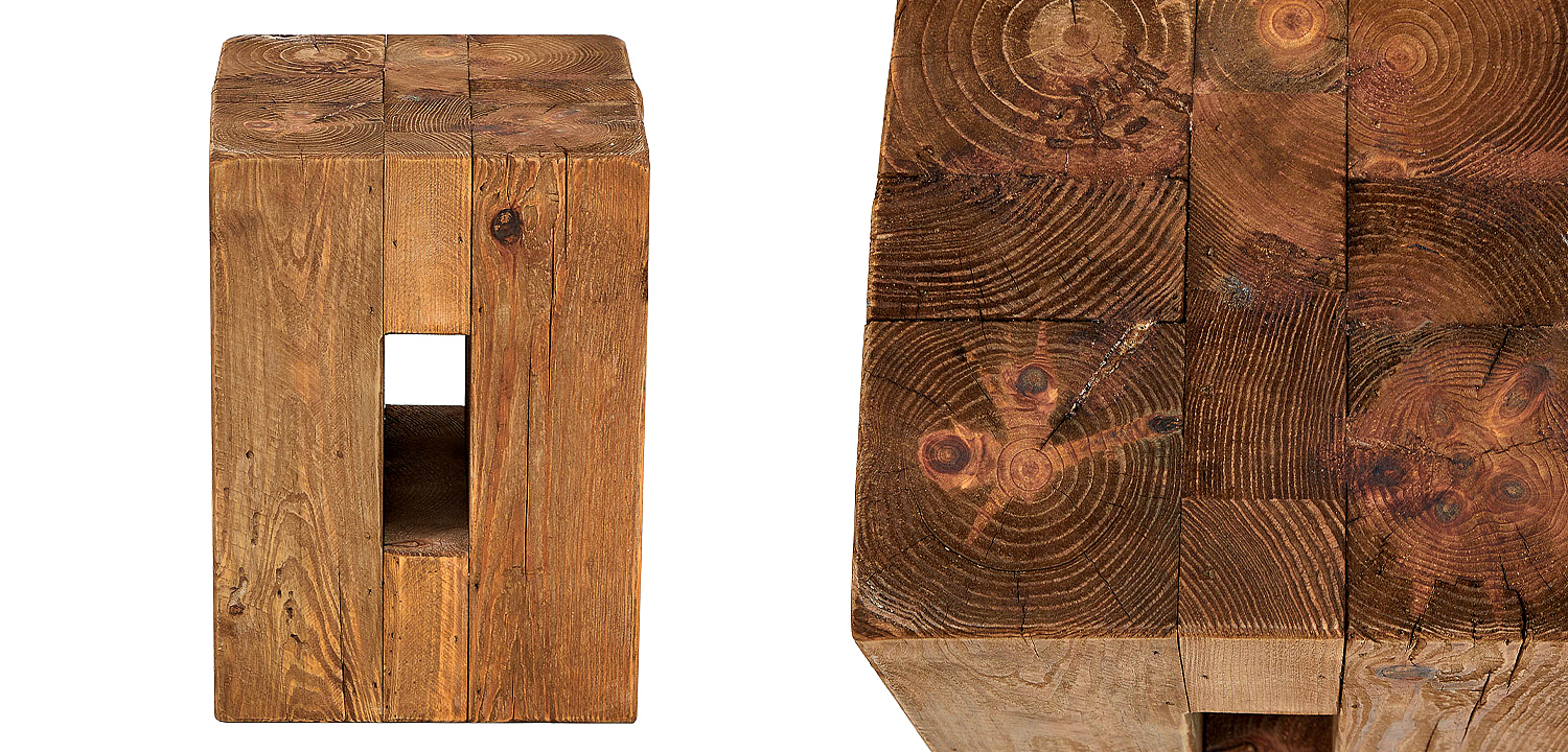 Приставной стол из массива сосны Harlee Wood Side Table Приставной стол из массива сосны Harlee Wood Side Table - Loft-Concept в Кирове