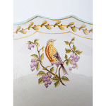 Ваза из голубого фарфора с рисунком птиц и цветов и декоративными элементами Blue Garden варинант исполнения - 5 | Loft Concept в Кирове